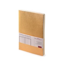 Ежедневник А5 недатированный Megapolis Velvet Flex, золотистый