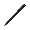 Купить Ручка пластиковая soft-touch шариковая Taper, черный с нанесением логотипа