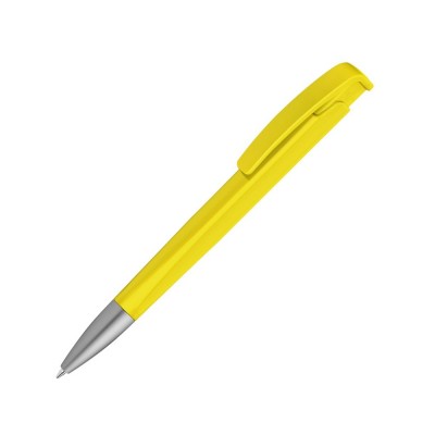 Купить Шариковая ручка с геометричным корпусом из пластика Lineo SI, желтый с нанесением