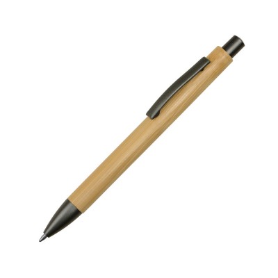Купить Ручка бамбуковая шариковая Tender Bamboo, темно-серый с нанесением логотипа