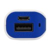 Купить Портативное зарядное устройство (power bank) Basis, 2000 mAh, синий с нанесением логотипа