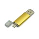 Купить USB-флешка на 64 ГБ.c дополнительным разъемом Micro USB, золотой с нанесением логотипа
