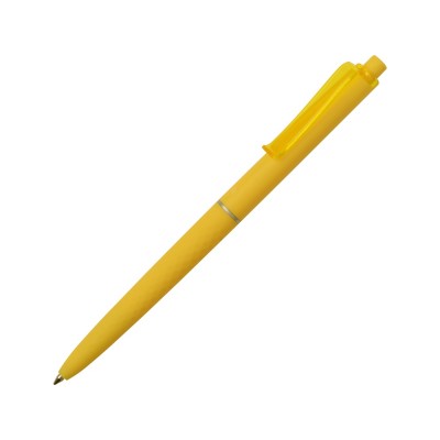 Купить Ручка пластиковая soft-touch шариковая Plane, желтый с нанесением логотипа