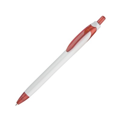 Купить Ручка шариковая Каприз белый/красный с нанесением