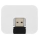 Купить USB Hub Gaia на 4 порта, белый с нанесением логотипа