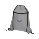 Купить Рюкзак со шнурком Ross из переработанного ПЭТ, heather medium grey с нанесением логотипа
