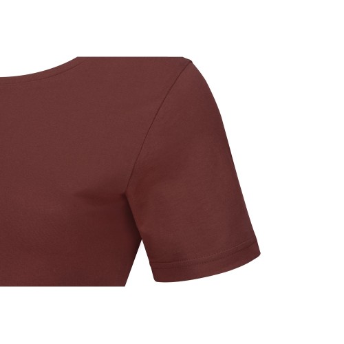 Купить Футболка Heavy Super Club женская, бордовый портвейн с нанесением логотипа