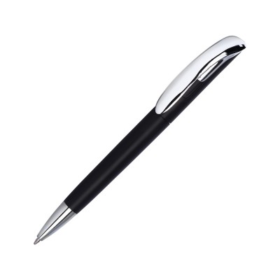 Купить Ручка шариковая Нормандия черный металлик с нанесением логотипа