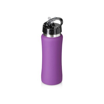 Купить Бутылка для воды Bottle C1, сталь, soft touch, 600 мл, фиолетовый с нанесением логотипа