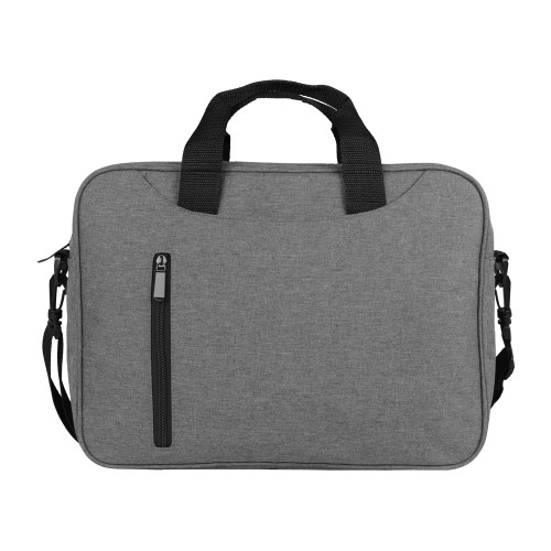 Купить Сумка для ноутбука Wing с вертикальным наружным карманом, серый (Р) с нанесением логотипа