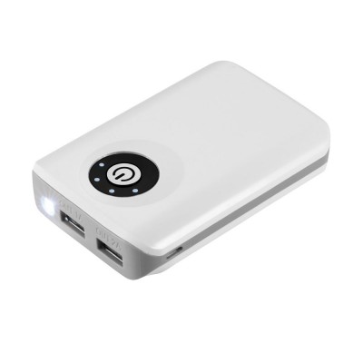 Купить Портативное зарядное устройство PB-6600 Vault, белый с нанесением логотипа