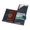 Купить Бумажник путешественника Druid с отделением для паспорта, темно-синий с нанесением логотипа