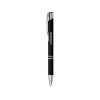 Купить Шариковая кнопочная ручка Moneta с матовым антискользящим покрытием, черный с нанесением логотипа