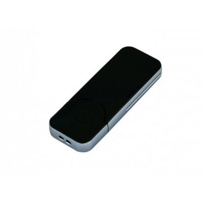 Купить USB-флешка на 4 Гб в стиле I-phone, прямоугольнй формы, черный с нанесением