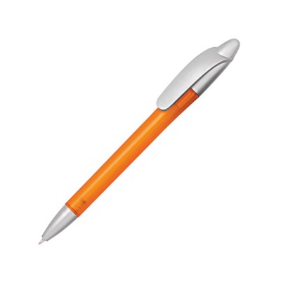 Купить Ручка шариковая Celebrity Кейдж, оранжевый/серебристый с нанесением логотипа