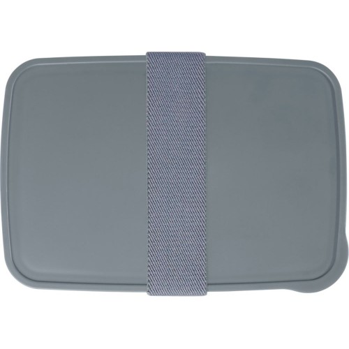 Купить Dovi Контейнер для завтрака из переработанного пластика , серый с нанесением логотипа