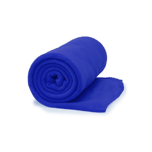 Купить Плед LAMBERT из гладкого флиса, королевский синий с нанесением логотипа