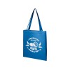Купить Блестящая эко-сумка Salvador, синий с нанесением логотипа