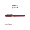 Купить Ручка пластиковая шариковая Monaco, 0,5мм, синие чернила, бордовый с нанесением логотипа