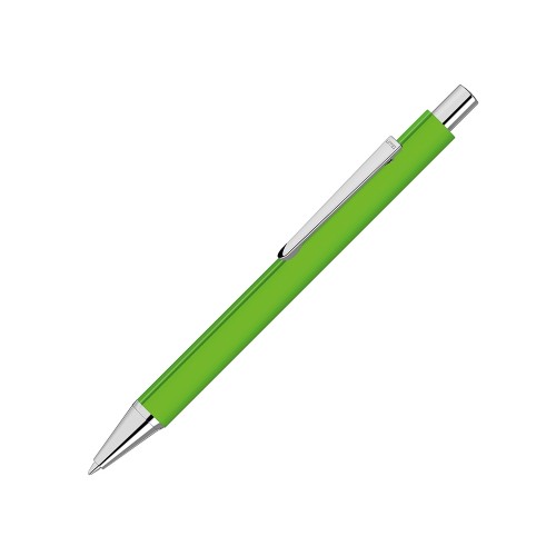 Купить Ручка шариковая металлическая Pyra soft-touch с зеркальной гравировкой, зеленое яблоко с нанесением логотипа