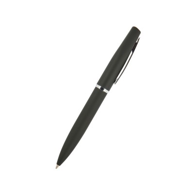 Купить Ручка Portofino шариковая автоматическая, черный металлический корпус, 1,0 мм, синяя с нанесением