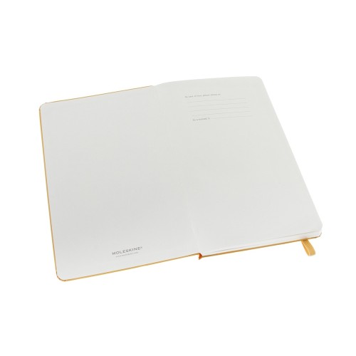 Купить Записная книжка Moleskine Classic (в линейку) в твердой обложке, Large (13х21см), оранжевый с нанесением логотипа