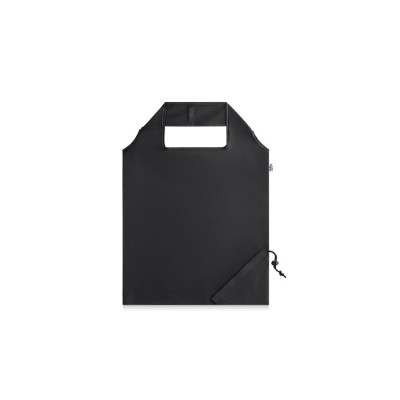 Купить BEIRA. Складная сумка из rPET, черный с нанесением логотипа