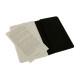 Купить Записная книжка Moleskine Cahier (нелинованный, 3 шт.), Pocket (9х14см), черный с нанесением логотипа