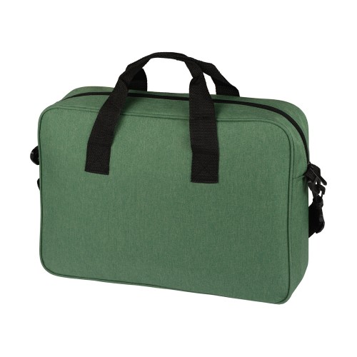 Купить Сумка для ноутбука Wing с вертикальным наружным карманом, зеленый (Р) с нанесением логотипа
