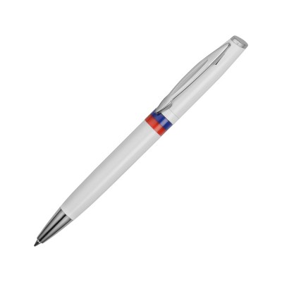 Купить Ручка шариковая Отчизна, белый/триколор с нанесением
