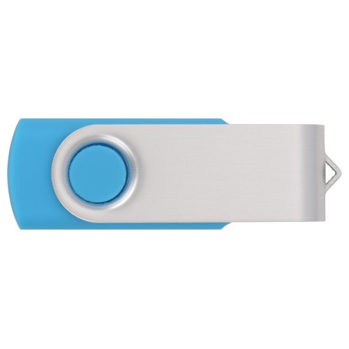 Купить Флеш-карта USB 2.0 8 Gb Квебек, голубой с нанесением логотипа