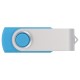 Купить Флеш-карта USB 2.0 8 Gb Квебек, голубой с нанесением логотипа