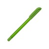 Купить Ручка шариковая пластиковая Delta из переработанных контейнеров, зеленая с нанесением логотипа