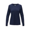Купить Женский пуловер Merrit с круглым вырезом, темно-синий с нанесением логотипа