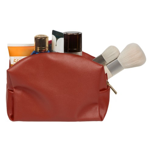 Купить Косметичка из эко-кожи Enio, красный с нанесением логотипа