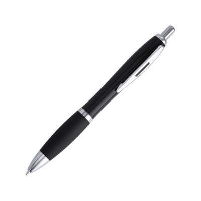 Купить Ручка пластиковая шариковая MERLIN, черный с нанесением логотипа