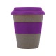 Купить Стакан с силиконовой крышкой Cafe, фиолетовый с нанесением логотипа