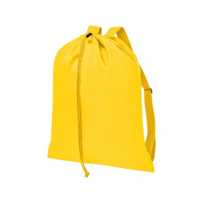 Купить Рюкзак со шнурком и затяжками Oriole, желтый с нанесением логотипа