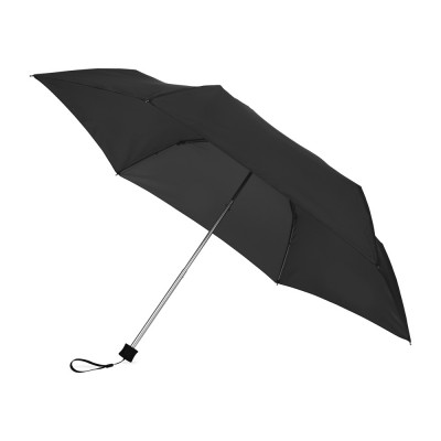 Купить Складной компактный механический зонт Super Light, черный с нанесением логотипа