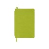 Купить Блокнот Notepeno 130x205 мм с тонированными линованными страницами, зеленое яблоко с нанесением логотипа