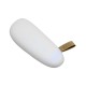 Купить PB_Small_stone Универсальное зарядное устройство power bank в форме камня. 2600MAH. Белый с нанесением логотипа