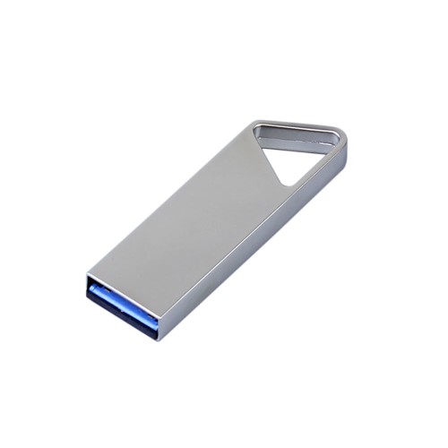 Купить USB 2.0-флешка на 32 Гб с мини чипом, компактный дизайн, отверстие треугольной формы для цепочки с нанесением логотипа