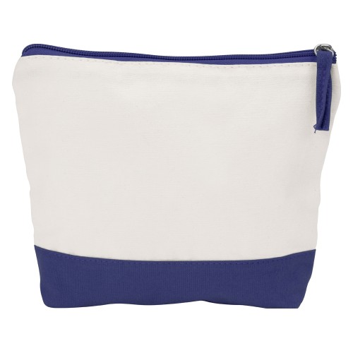 Купить Косметичка хлопковая Cotton, синий с нанесением логотипа