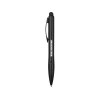 Купить Ручка-стилус шариковая Light, черная с белой подсветкой с нанесением логотипа