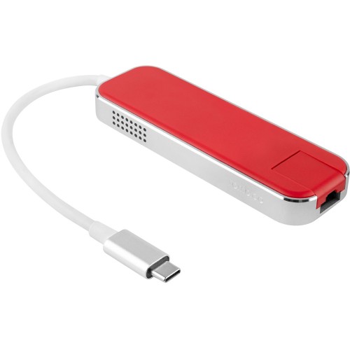 Купить Хаб USB Rombica Type-C Chronos Red с нанесением логотипа