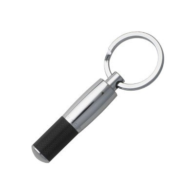 Купить Брелок Pure Black. Hugo Boss, серебристый/черный с нанесением логотипа
