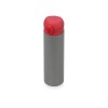 Купить Вакуумная термокружка Хот 470мл, серый/красный с нанесением логотипа