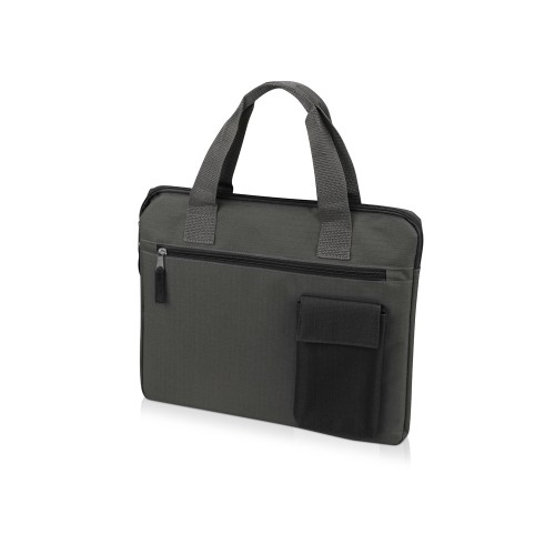 Купить Конференц сумка Session, серый/черный с нанесением логотипа