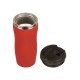 Купить Термокружка Double wall mug C1, soft touch, 350 мл, красный (Р) с нанесением логотипа
