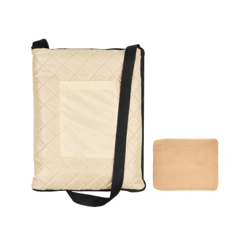 Купить Плед для пикника Ridge, 115 х 140 см, цвет бежевый с нанесением логотипа